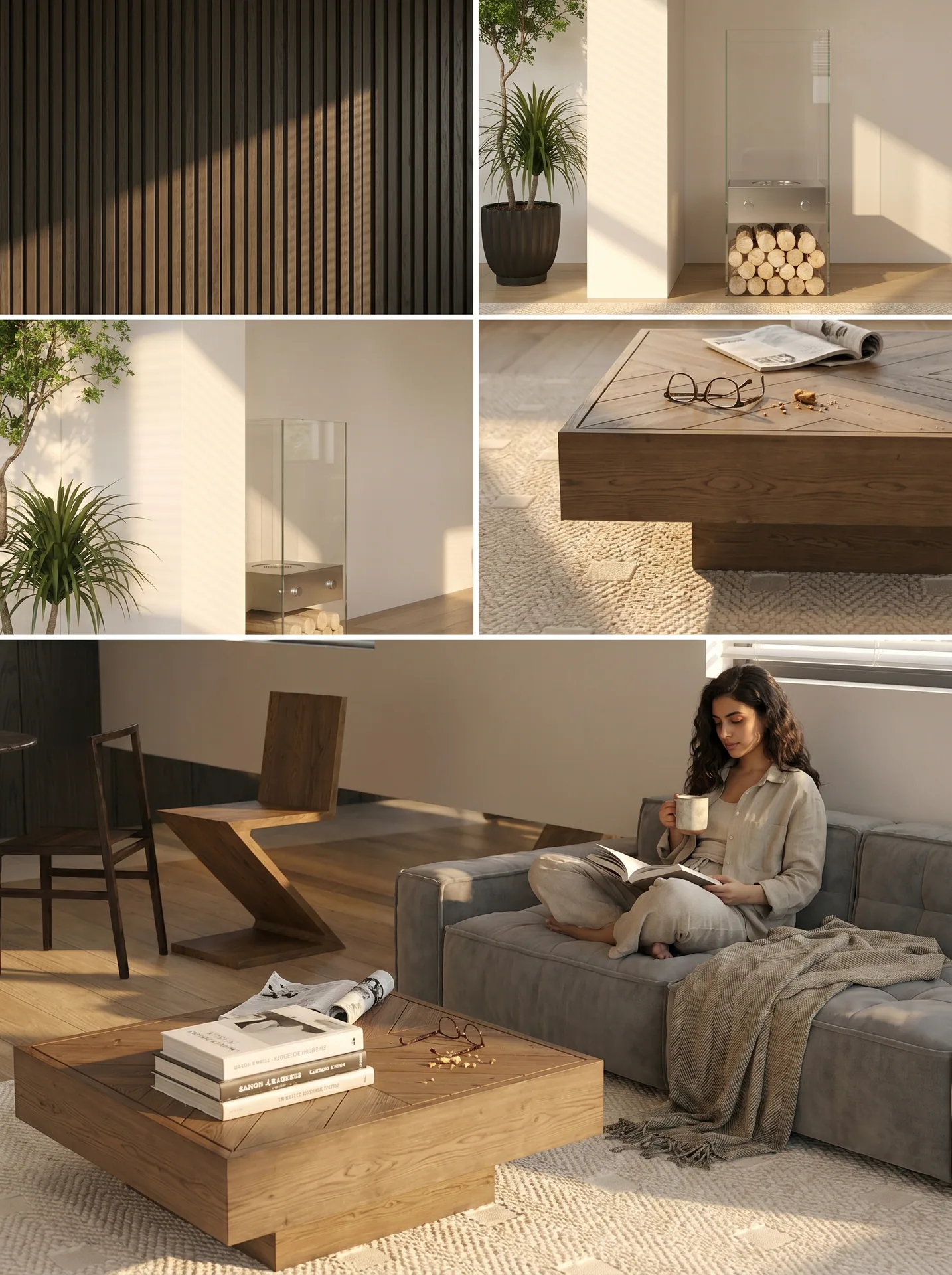 Modern minimalist and wabi-sabi residence project image